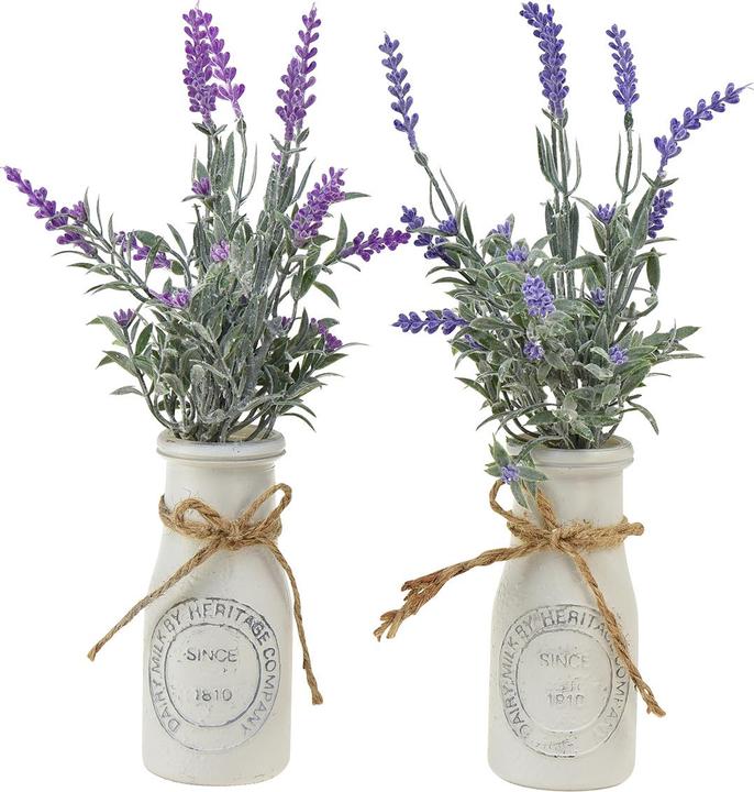 Actual product image Everlands Decorative plant Lavender flower pot (Ø 13 x 32 cm) (32 cm)