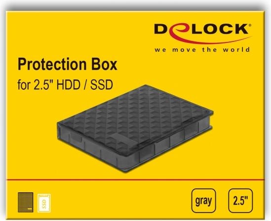 Produktbild Delock Schutzbox für 2.5? HDD / SSD grau