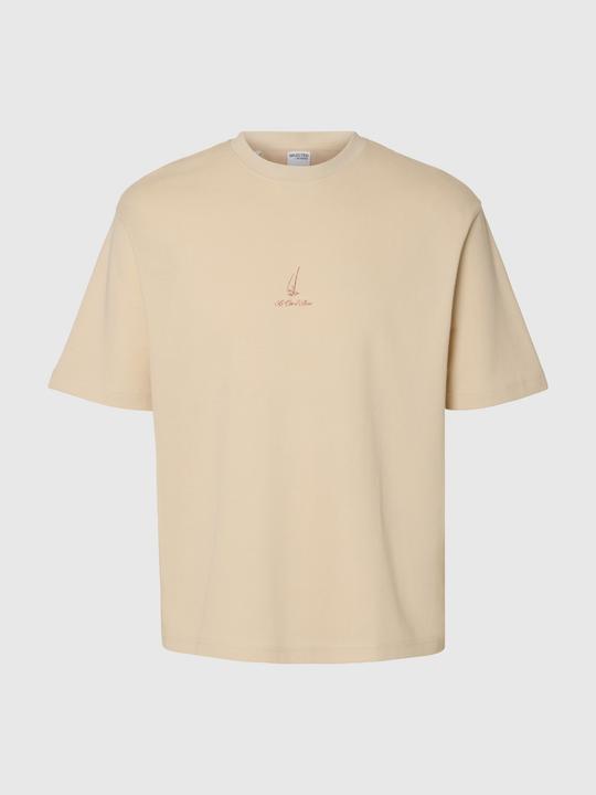 Actual product image Selected Loose Fit Print T-Shirt (L)