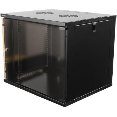 Deltaco 19-5409B rack cabinet 9U Freestanding rack Black (9 HE, 19 Zoll Rack), Serverschrank, Schwarz