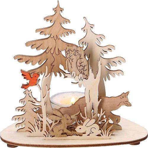 Kuhnert Porte-bougie à réchaud Animaux de la forêt