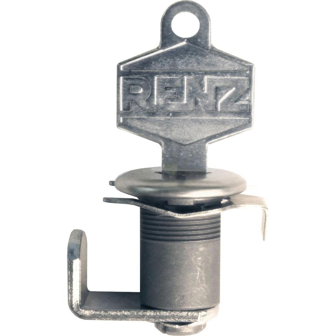 Renz, Briefkasten, Briefkasten Zylidner (Ersatzzylinder) mit 2 Schlüsseln aus Messing blank