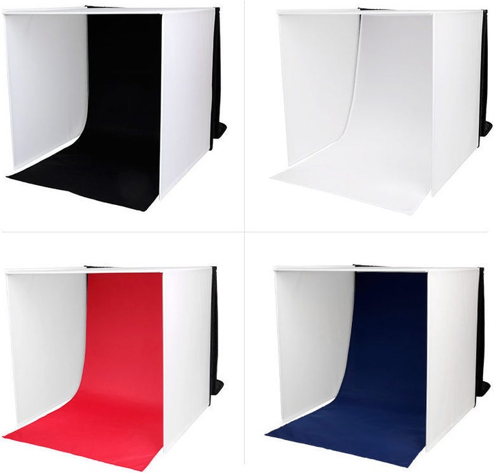 Actual product image Caruba Portable Photo Studio 50x50x50cm with Separate LED Lamps