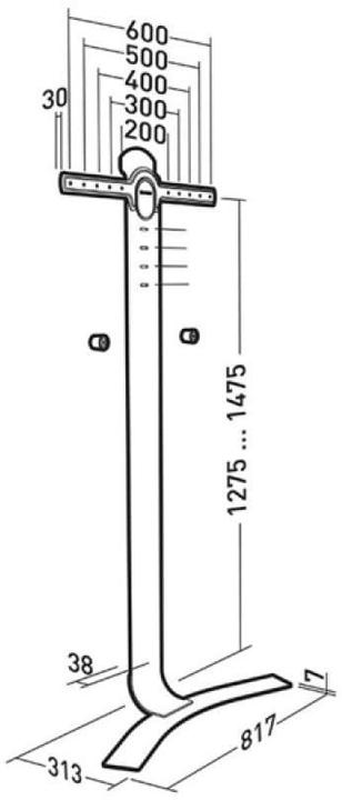 Produktbild Erard Standit 600 (Wand, 45 kg, 40" - 85")