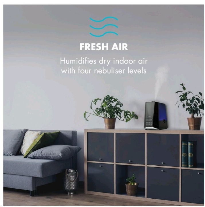 Actual product image Klarstein VapoAir Onyx Humidifier Black