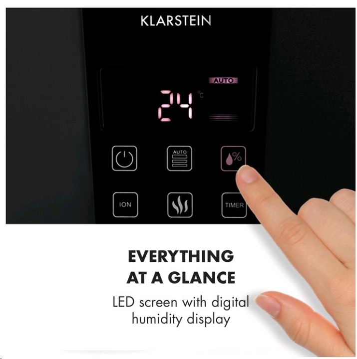 Actual product image Klarstein VapoAir Onyx Humidifier Black