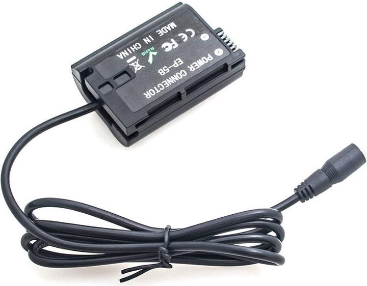 Immagine prodotto Caruba Batteria fittizia Nikon EN EL15 a decodifica completa (cavo dritto) (Batteria della fotocamera)