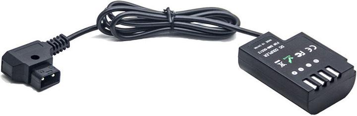 Produktbild Caruba Panasonic DMW DCC12 Volldecodierung Dummy Batterie + D TAP B Type Port (gerades Kabel) (Kamera Akku)