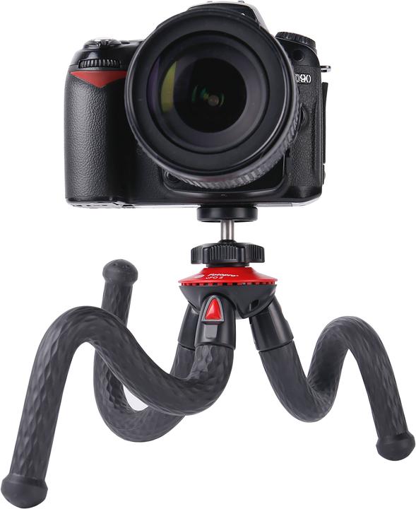 Immagine prodotto Fotopro Treppiede UFO 2 nero/rosso con supporto per telefono e GoPro (Materiale sintetico)