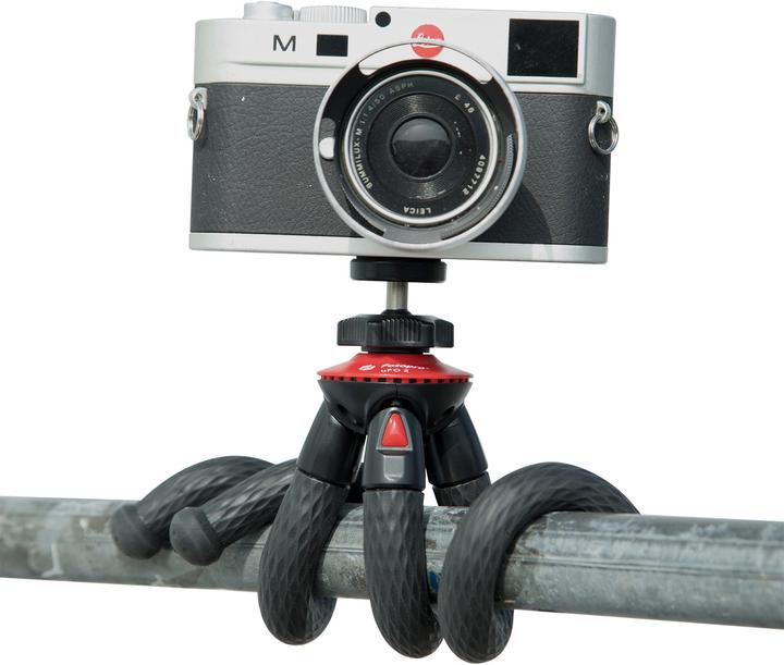 Immagine prodotto Fotopro Treppiede UFO 2 nero/rosso con supporto per telefono e GoPro (Materiale sintetico)