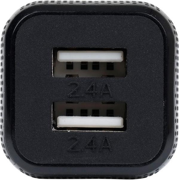 Actual product image Caruba Duo USB Car Charger 4.8 Amps Black