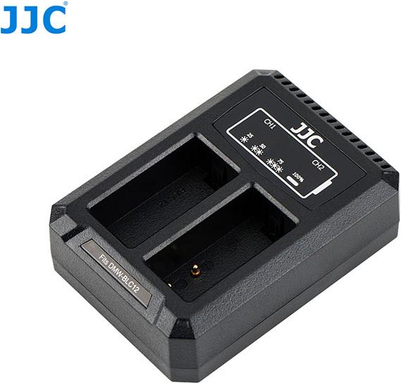 Produktbild JJC Panasonic DCH BLC12 USB Dual Battery Charger (DMW BLC12, Sigma BP 51, Leica BP DC12)