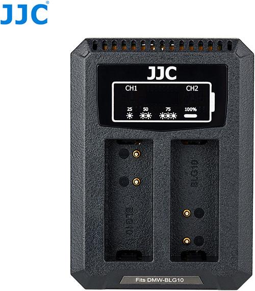 Produktbild JJC Panasonic DCH BLG10 USB Dual Battery Charger (DMW BLG10/DMW BLE9, Leica BP DC15)