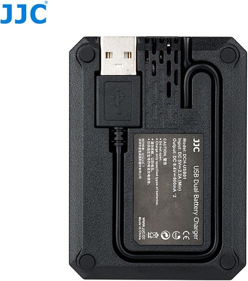 Produktbild JJC Panasonic DCH BLG10 USB Dual Battery Charger (DMW BLG10/DMW BLE9, Leica BP DC15)