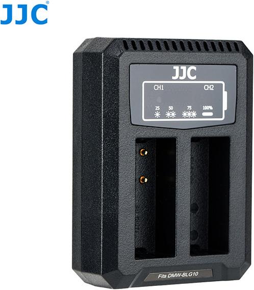 Produktbild JJC Panasonic DCH BLG10 USB Dual Battery Charger (DMW BLG10/DMW BLE9, Leica BP DC15)