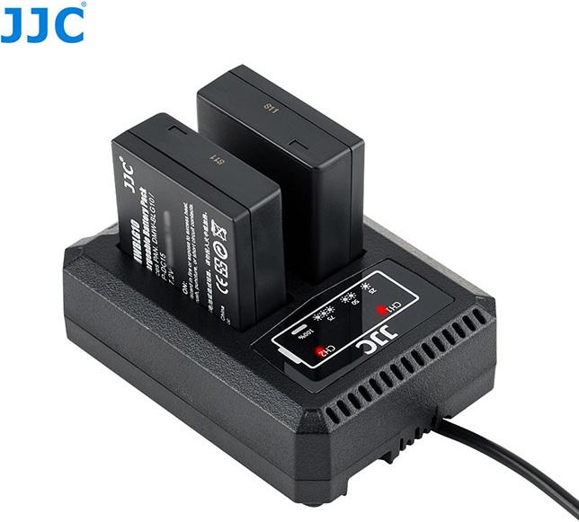 Produktbild JJC Panasonic DCH BLG10 USB Dual Battery Charger (DMW BLG10/DMW BLE9, Leica BP DC15)