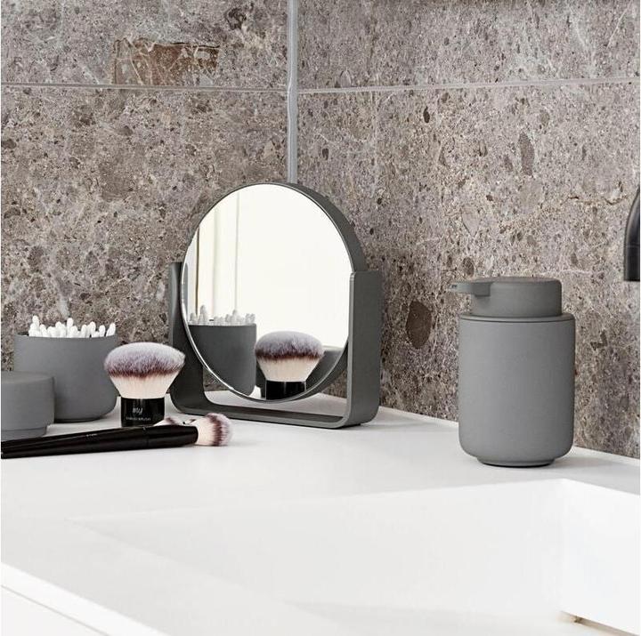 Actual product image F&R Table mirror w. 5 x magnification Ume Grey