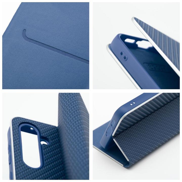 Productafbeelding OEM Book case LUNA Book Carbon for SAMSUNG S25 Ultra blue (Samsung Galaxy S25 Ultra)