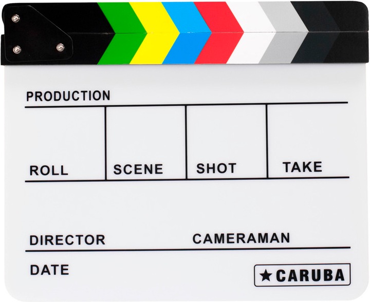 Produktbild Caruba Professional Director Clapper WeiÃ/Farbe (Whiteboardmarker) (Weiss)