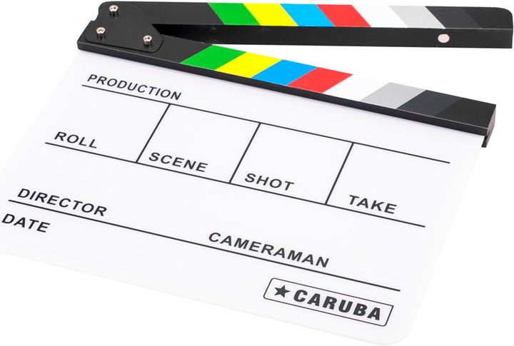 Produktbild Caruba Professional Director Clapper WeiÃ/Farbe (Whiteboardmarker) (Weiss)