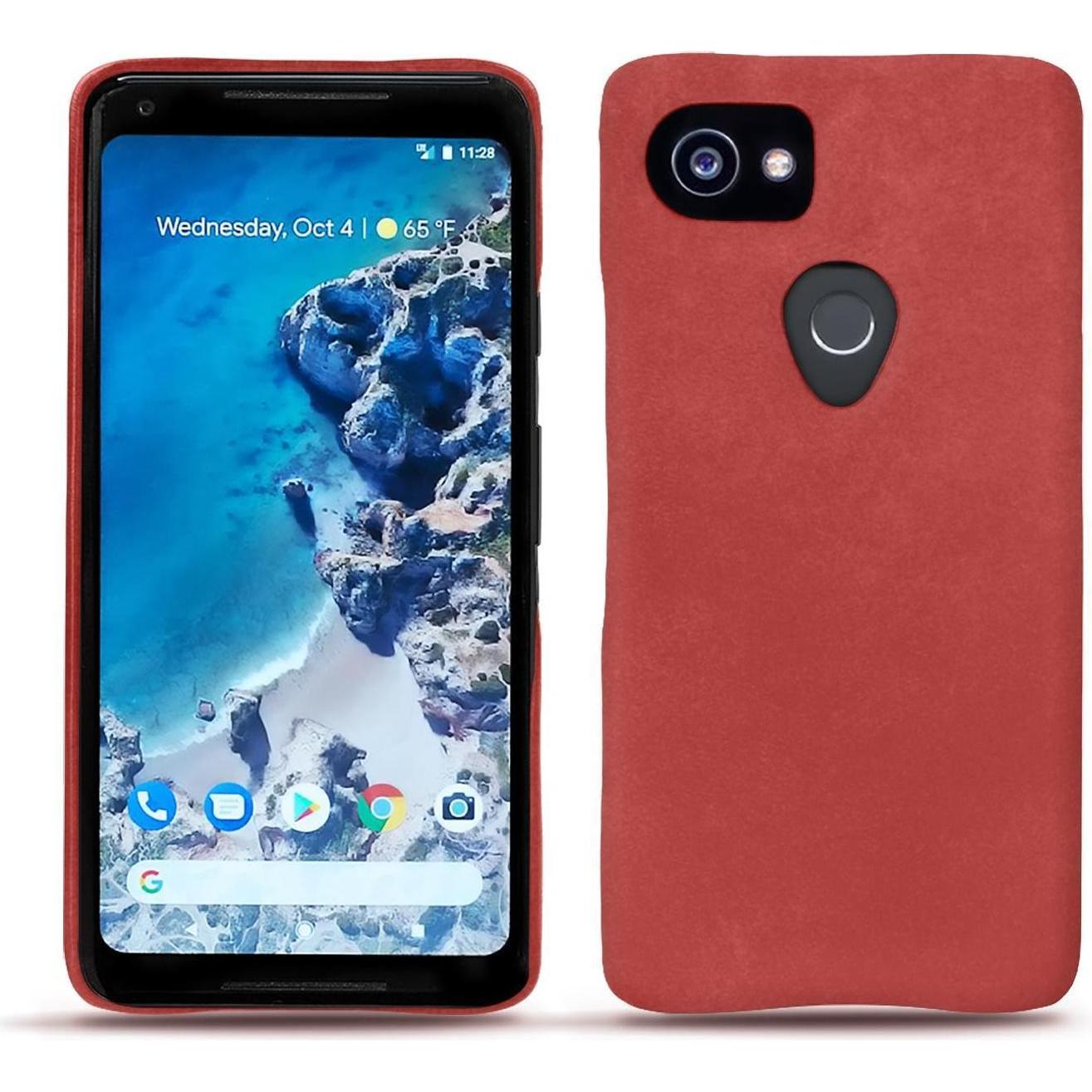 Noreve Lederschutzhülle (Google Pixel 2 XL), Smartphone Hülle, Rot