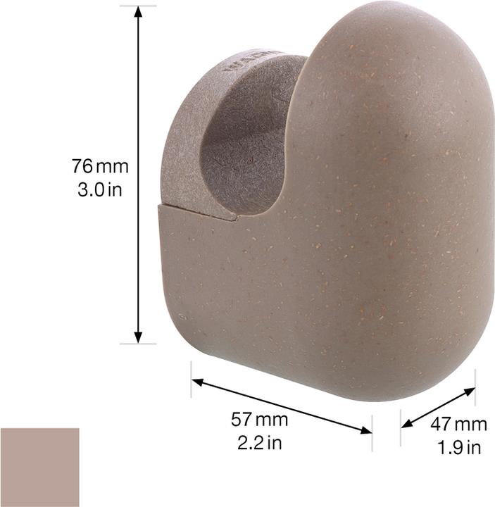 Actual product image Wagner System design yourself coat hook PILL WH 0421 with 1 hook taupe, 1 pc.