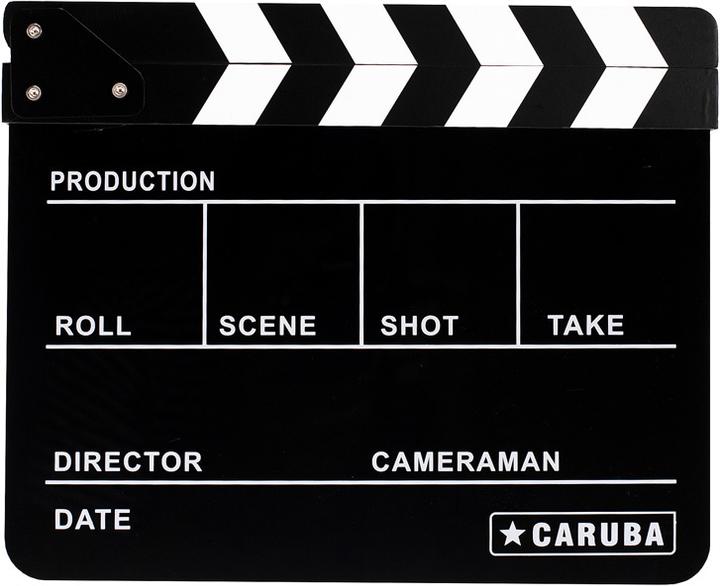 Productafbeelding Caruba Professionele Director Clapper Zwart/BW (whiteboard marker) (Diverse video accessoires)