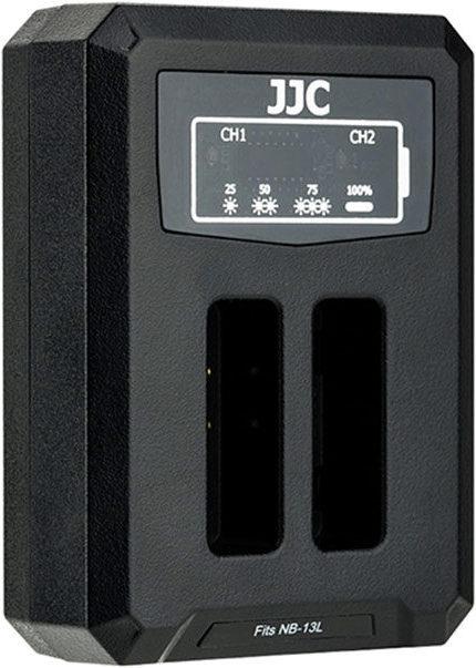 Actual product image JJC Canon DCH NB13L USB Dual BatteryCharger (for Canon NB 13L) (Camera battery charger)