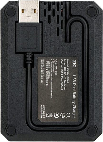 Immagine prodotto JJC Fuji DCH NP95 USB Dual BatteryCharger (per Fujifilm NP 95 / Ricoh DB 90)