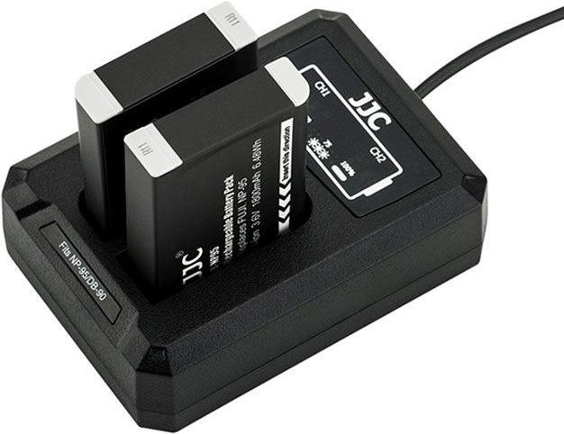 Immagine prodotto JJC Fuji DCH NP95 USB Dual BatteryCharger (per Fujifilm NP 95 / Ricoh DB 90)
