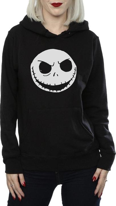 Immagine prodotto Disney Nightmare Before Christmas Jack Skellington Face Felpa con Cappuccio Donna (L)