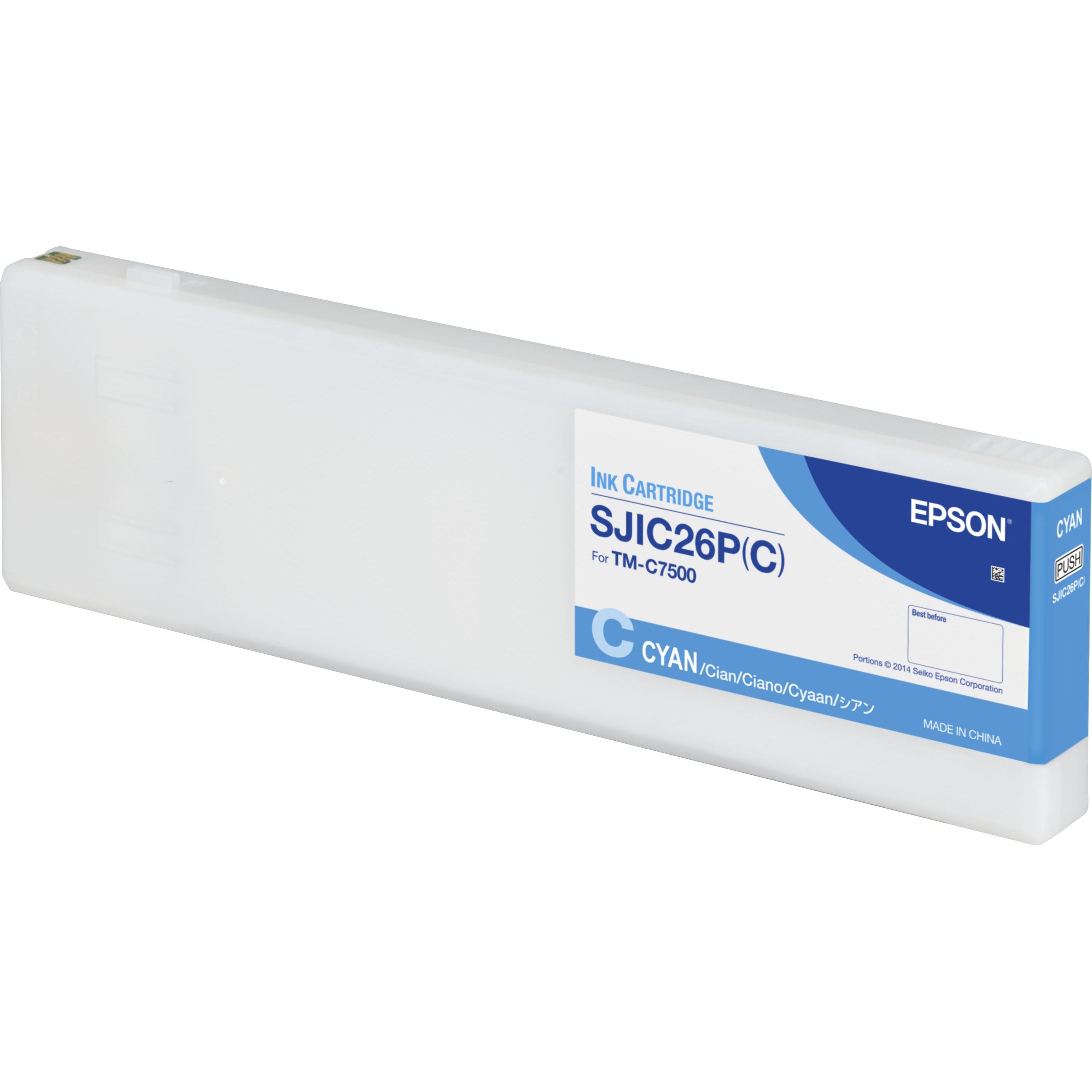 Epson, Druckerpatrone, SJIC26P(C) INK CARTRIDGE CYAN (C)