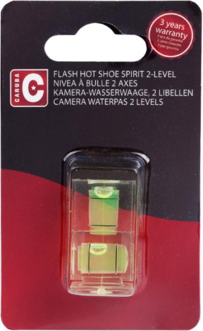 Actual product image Caruba Universal spirit level 2 ways (for flash shoe / cube) (Flash unit spare parts)