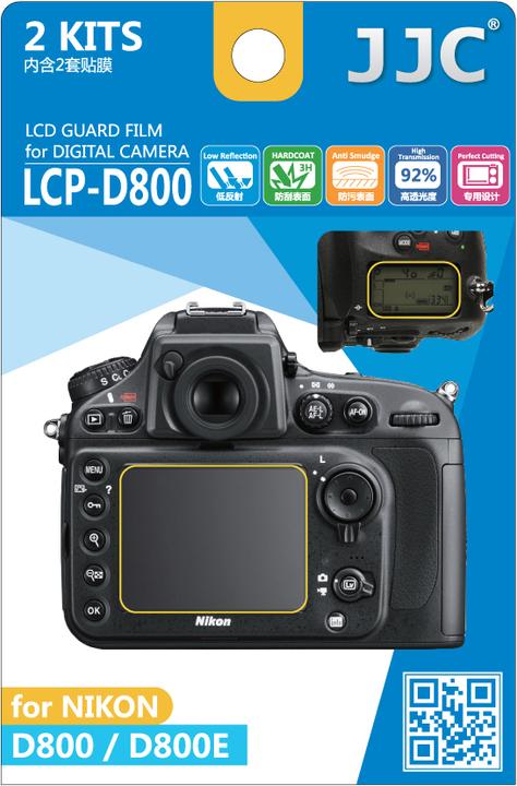 Image du produit JJC LCP D800 LCD bescherming (Protecteur d'écran, D800E, D800)