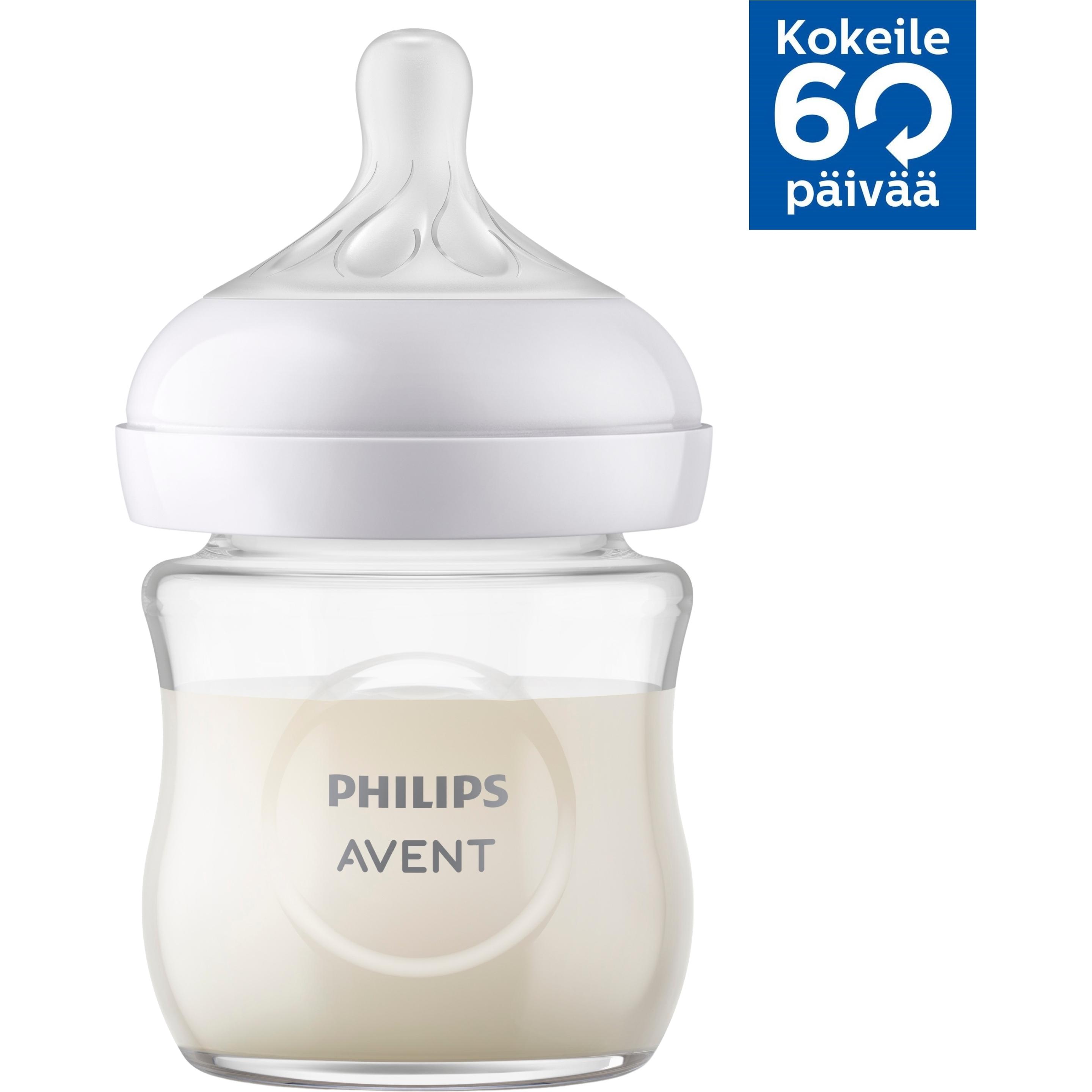 Philips Avent Transparent Babyflasche, Natural Response (120 Ml)