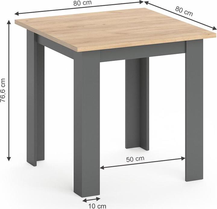 Produktbild Vicco Karlos (80 x 80 x 76.5 cm)