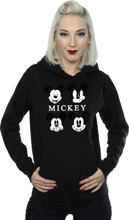Immagine prodotto Disney Felpa con cappuccio Mickey Mouse Quattro Teste Donna/Ladies (L)