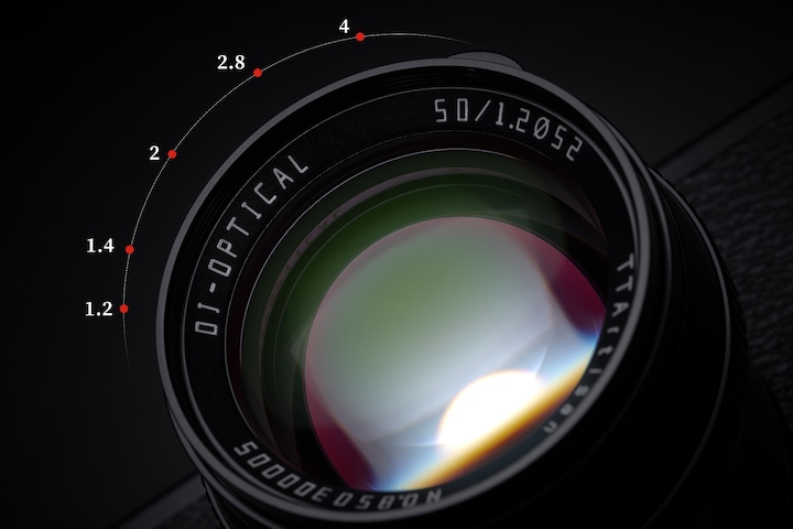 Productafbeelding TTArtisan 50mm f1.2 voor Fuji FX-vatting (APS-C) (Fujifilm X, APS-C / DX)