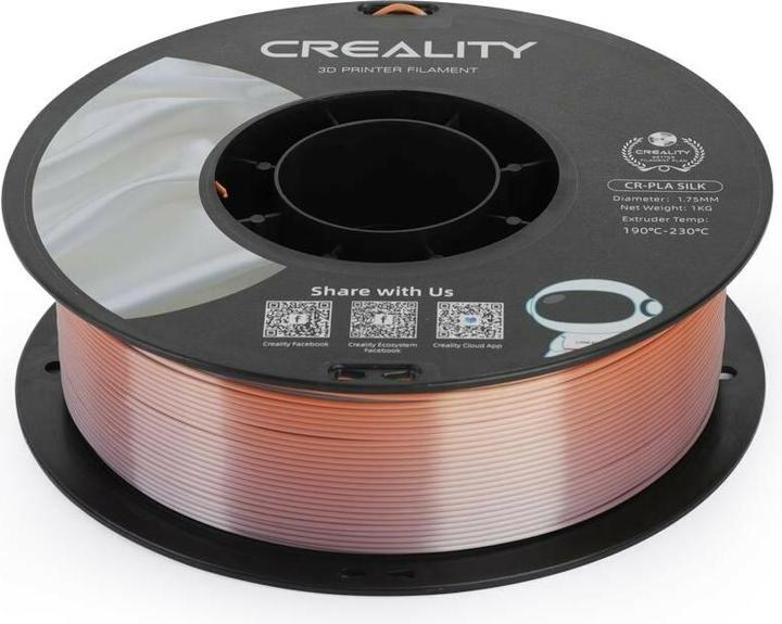 Image du produit Creality Filament PLA, arc-en-ciel, 1,75 mm, 1 kg (PLA, 1.75 mm, 1000 g, Multicolore)