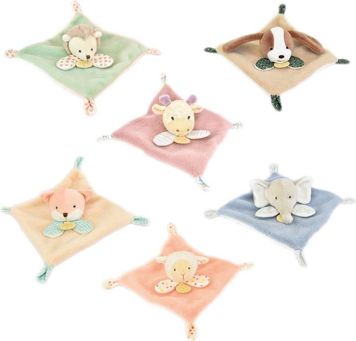 Doudou et Compagnie Rikiki Animaux Doudou, 19cm 6x1ass (MQ6)