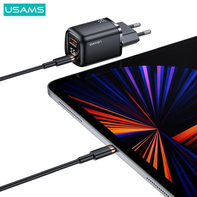 Produktbild Usams 33W QC + PD Digital Display Fast Charger (33 W, 1 Port)