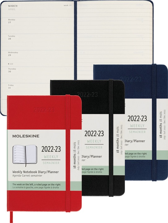 Actual product image Moleskine Pupil Agenda (13 x 21 cm, English)