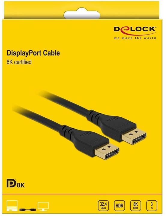 Image du produit Delock DisplayPort — DisplayPort (3 m, DisplayPort, 1.4)
