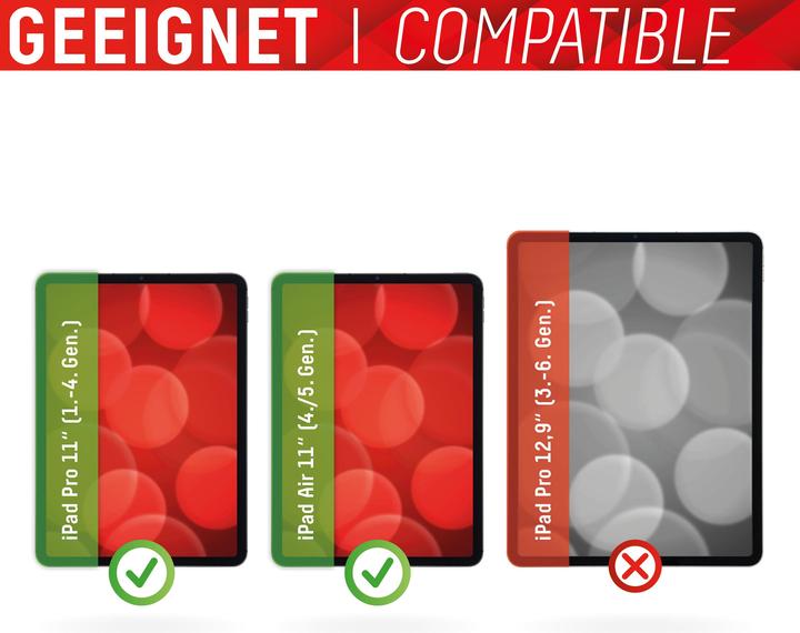 Produktbild Displex Tablet Glass, Tablet Schutzglas (1 Stück, iPad Air 2022 (5. Gen), iPad Air 2020 (4. Gen), iPad Pro 11 2018 (1. Gen), iPad Pro 11 2020 (2. Gen), iPad Pro 11 2021 (3. Gen))