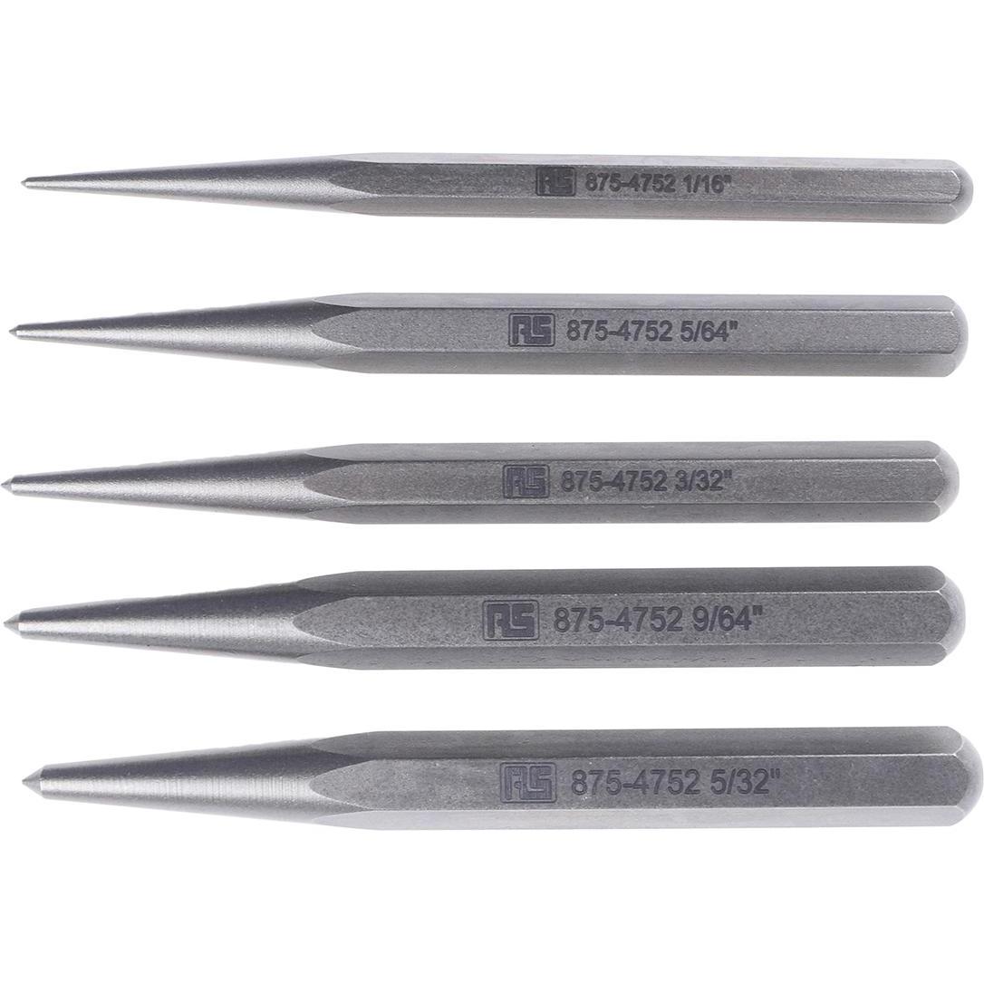 Thumbnail - Rs Pro, Meissel, 5pcs centre punch set