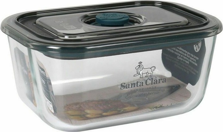 Actual product image Santa Clara Lunchbox hermetisch Grau 500 ml rechteckig (4 Stück)