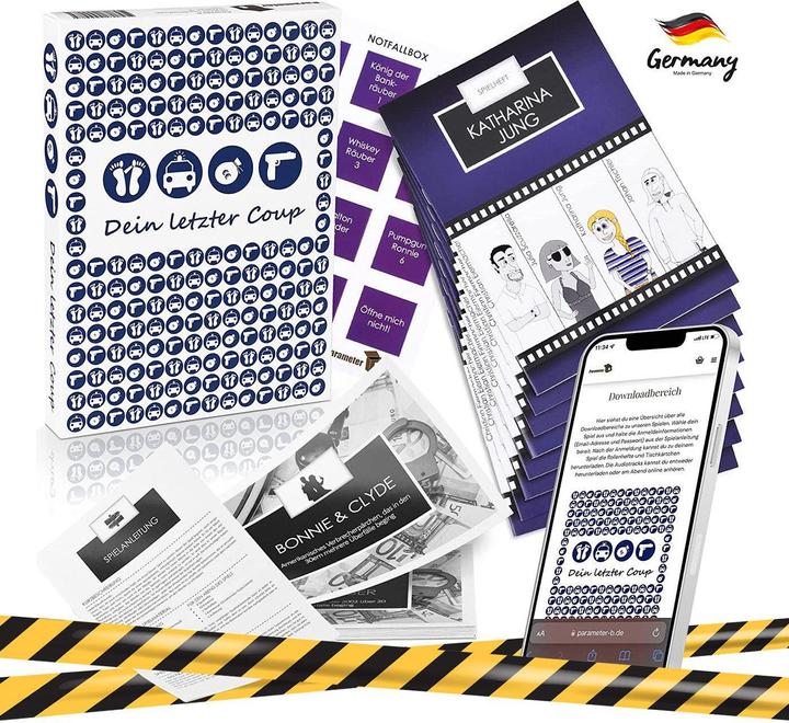 Image du produit Parameter B PARPB002 - Dein letzter Coup - Jeu du dîner mystère, pour 4 joueurs, à partir de 16 ans (édition FR) (Allemand)