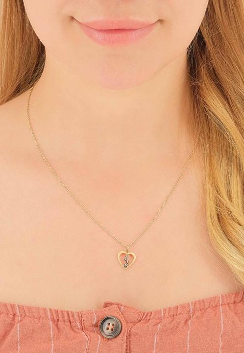 Produktbild Muau Anhänger Herz Bicolor 750/18K, 12mm (750, 18K Bicolor-Gold)