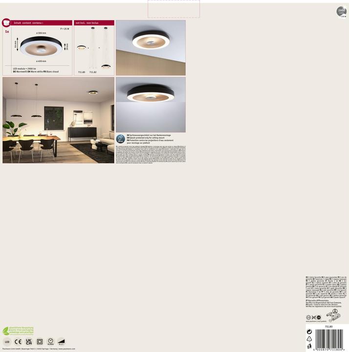 Produktbild Paulmann Deckenleuchte Volea (2900 lm)