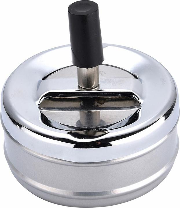 Champ Push-Aschenbecher aus Metall 9 cm